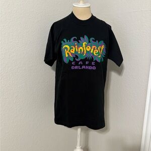 Rainforest Black T-Shirt with Logo